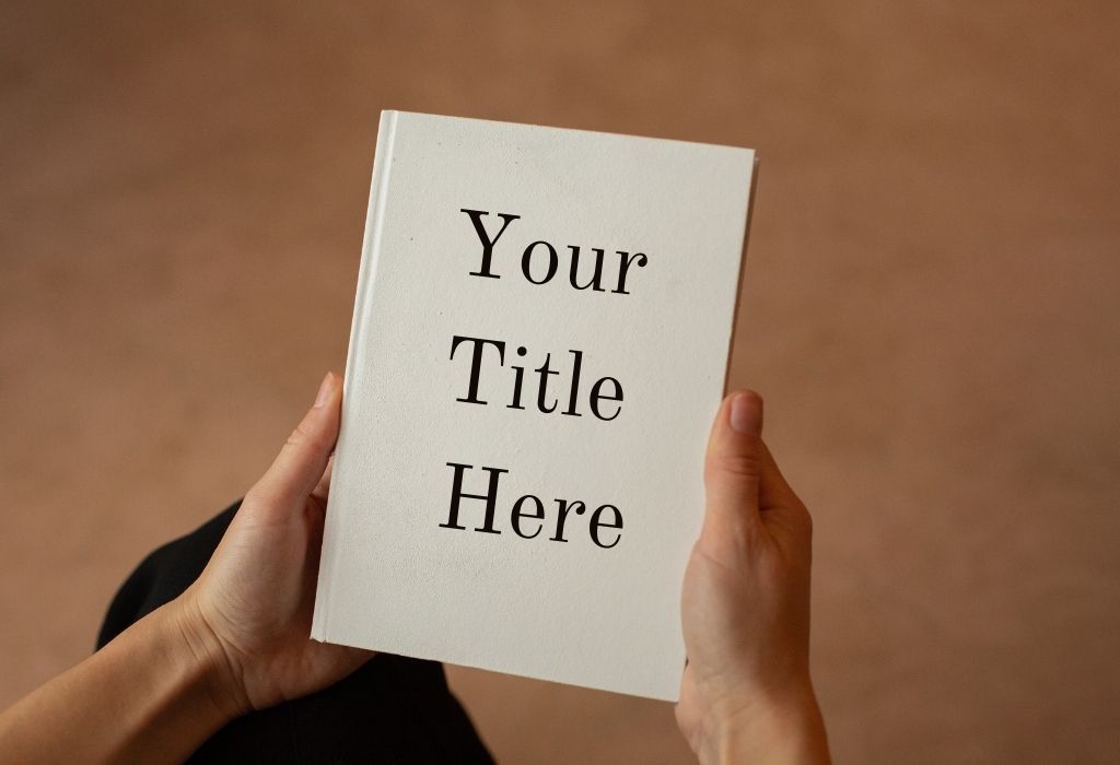 title for your book open book editor