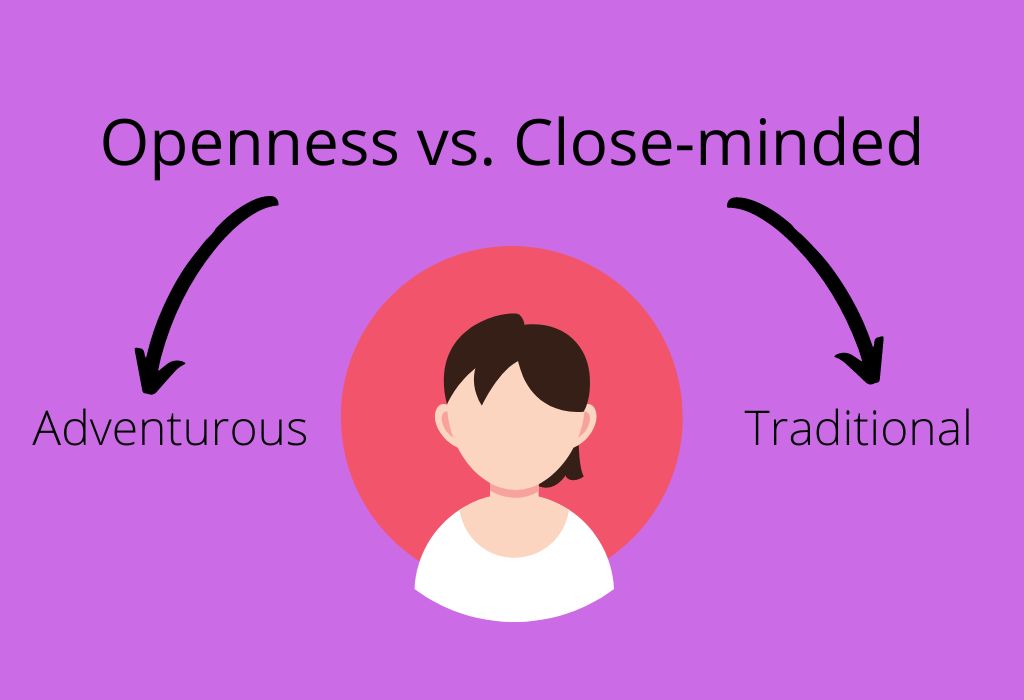 openness vs close-minded, big five dimensions, open book editor