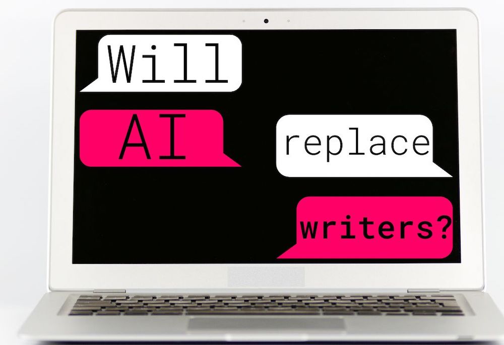 will AI replace writers, open book editor