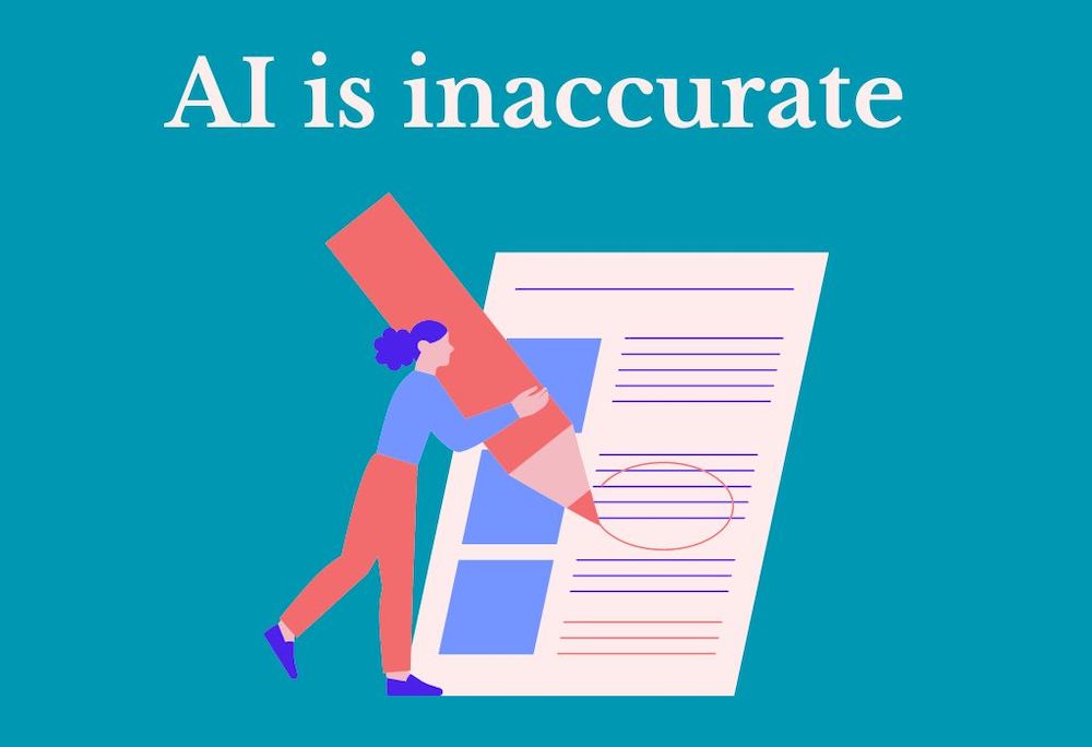 AI inaccurate, human book editors are better, open book editor