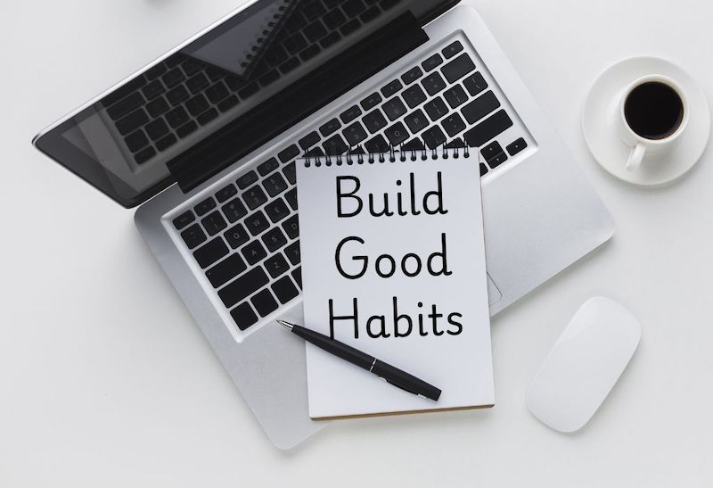 build good writing habits, aspiring writers, open book editor